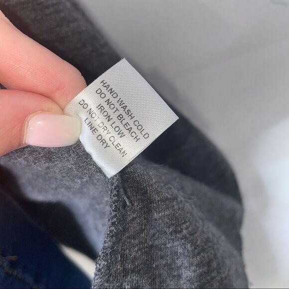 Sweet Rain brand open front moto/jacket cardigan SZ S gray black waterfall front - Picture 8 of 11